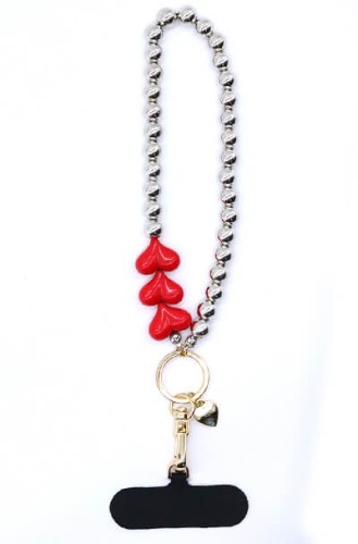Telefon Bilek Askı Red Hearts - 