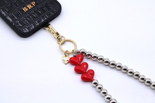 Telefon Bilek Askı Red Hearts - 7