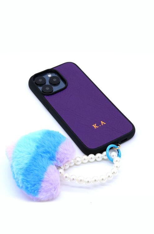 RENKLİ PUFF KALP CHARM - 2