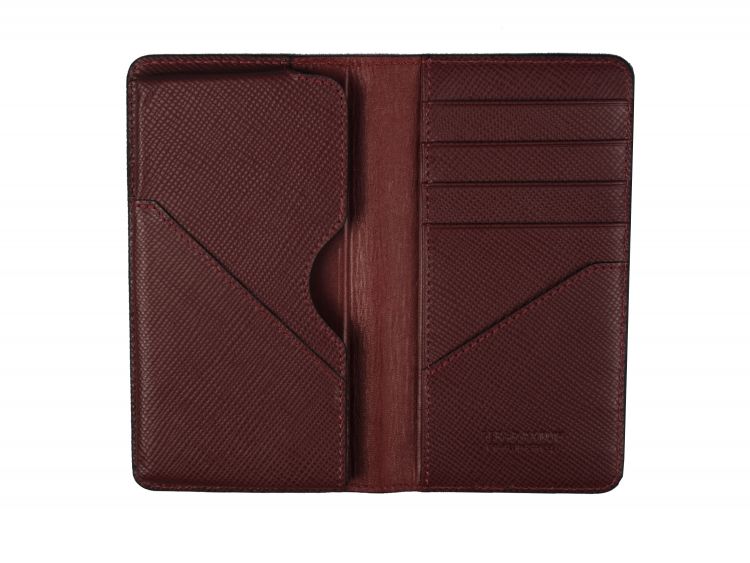 Telefon Cüzdan Bordo Saffiano (1)