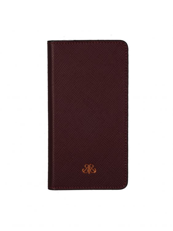 Telefon Cüzdan Bordo Saffiano