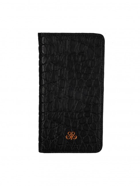 Telefon Cüzdan Siyah Baby Croco