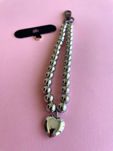 Telefon Bilek Askı Silver Heart - 4