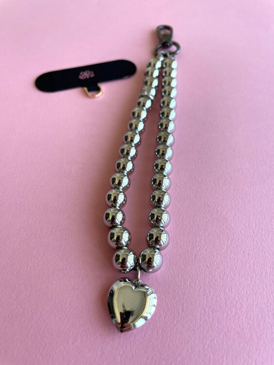 Telefon Bilek Askı Silver Heart - 4