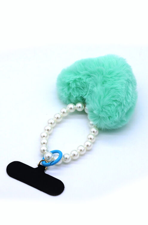YEŞİL PUFF KALP CHARM